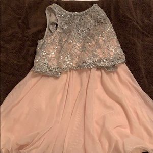 Pink formal dress two piece